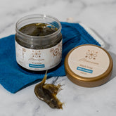 Savon noir marocain à l'eucalyptus + gant exfoliant | 200 g