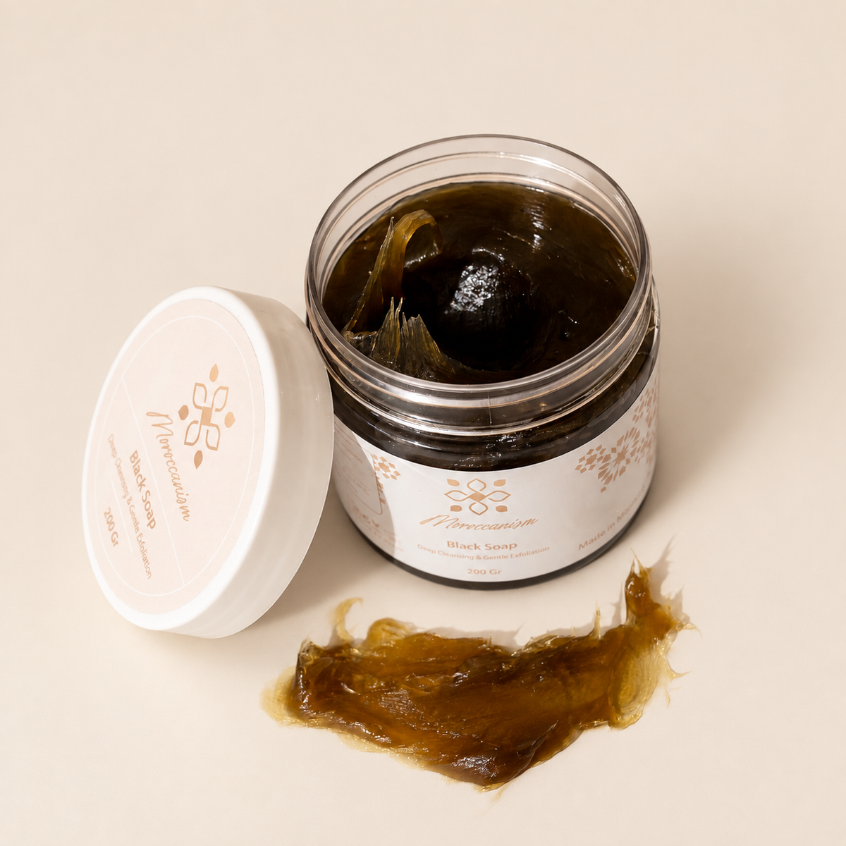 Savon noir marocain – Rituel nettoyant et exfoliant en profondeur | 200 g