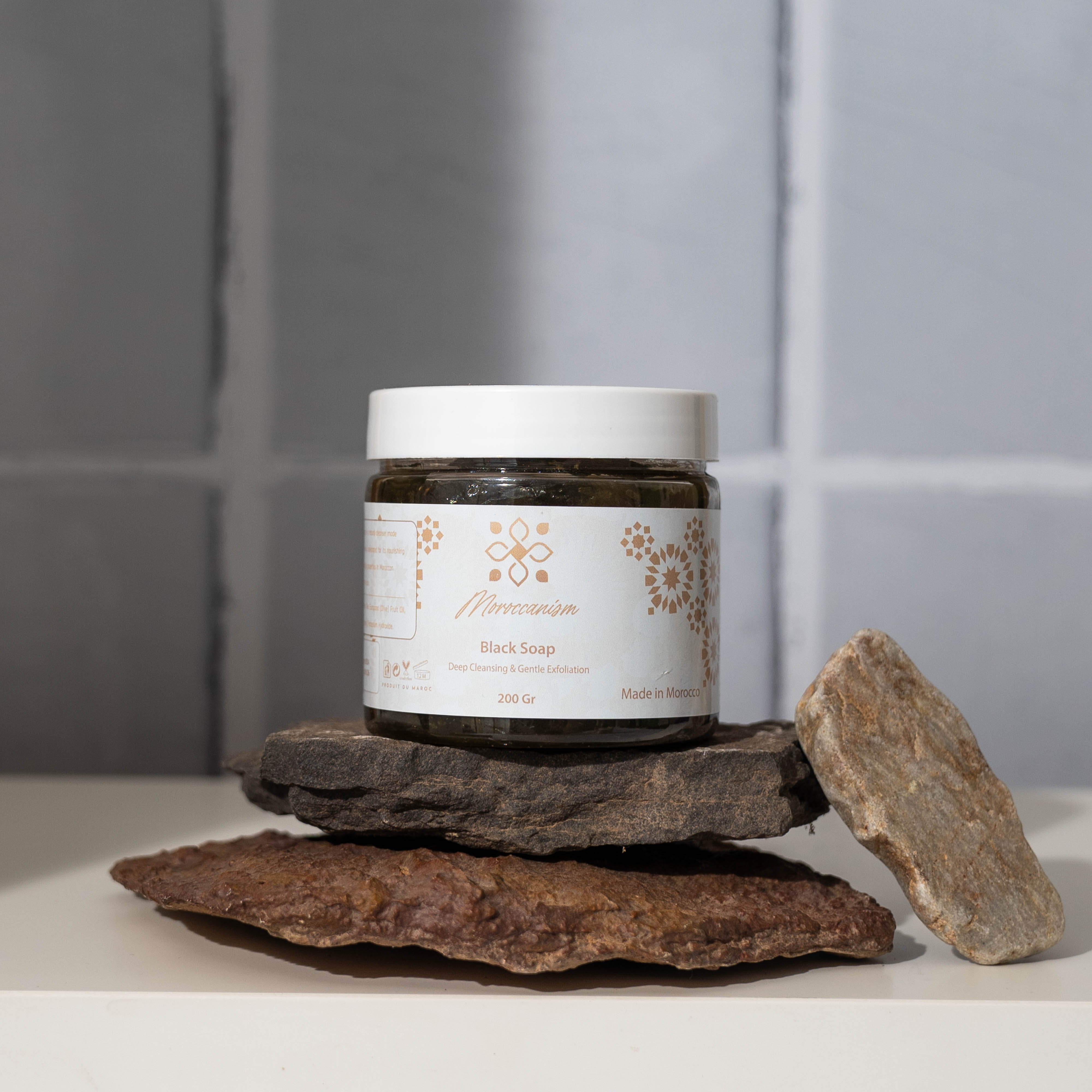 Moroccan Black Soap – Deep Cleansing & Exfoliating Ritual | 200g