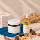 Argan Oil 30ml + Black Soap + Exfoliating Glove | Moroccan Deep Cleanse Bundle